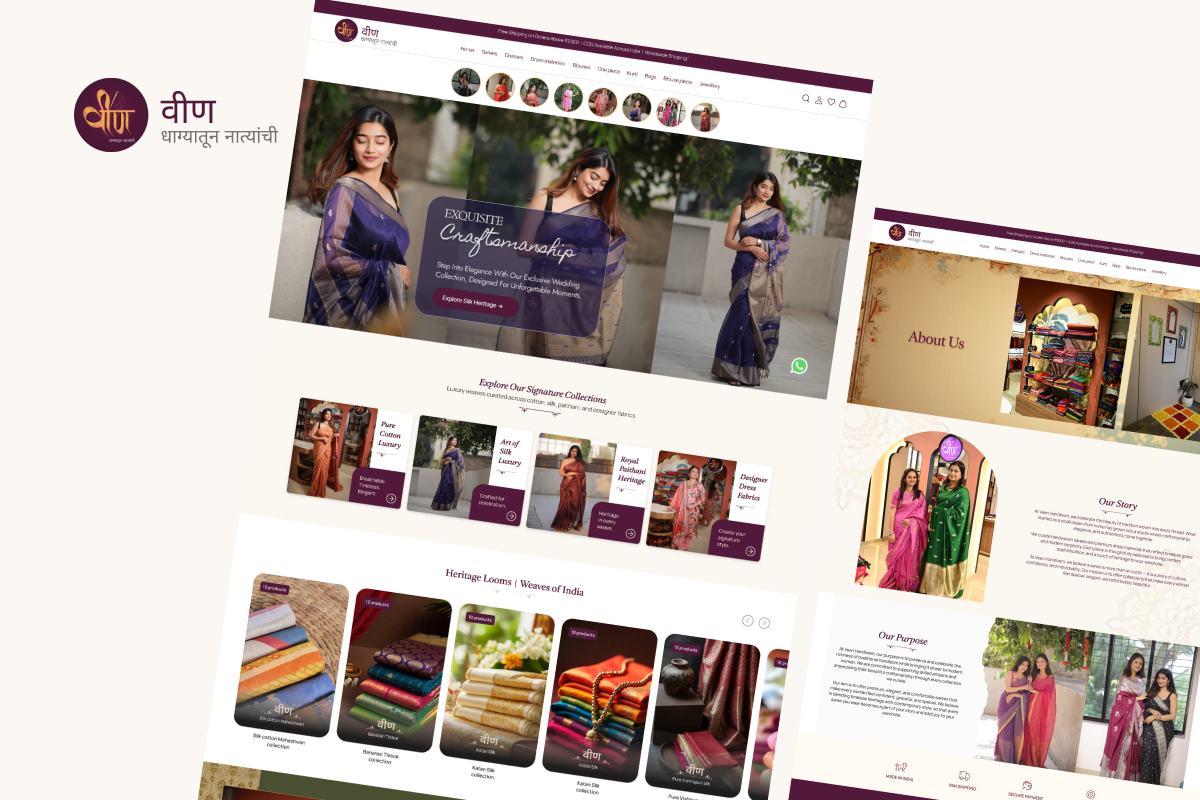 Veenhandloom Shopify storefront project